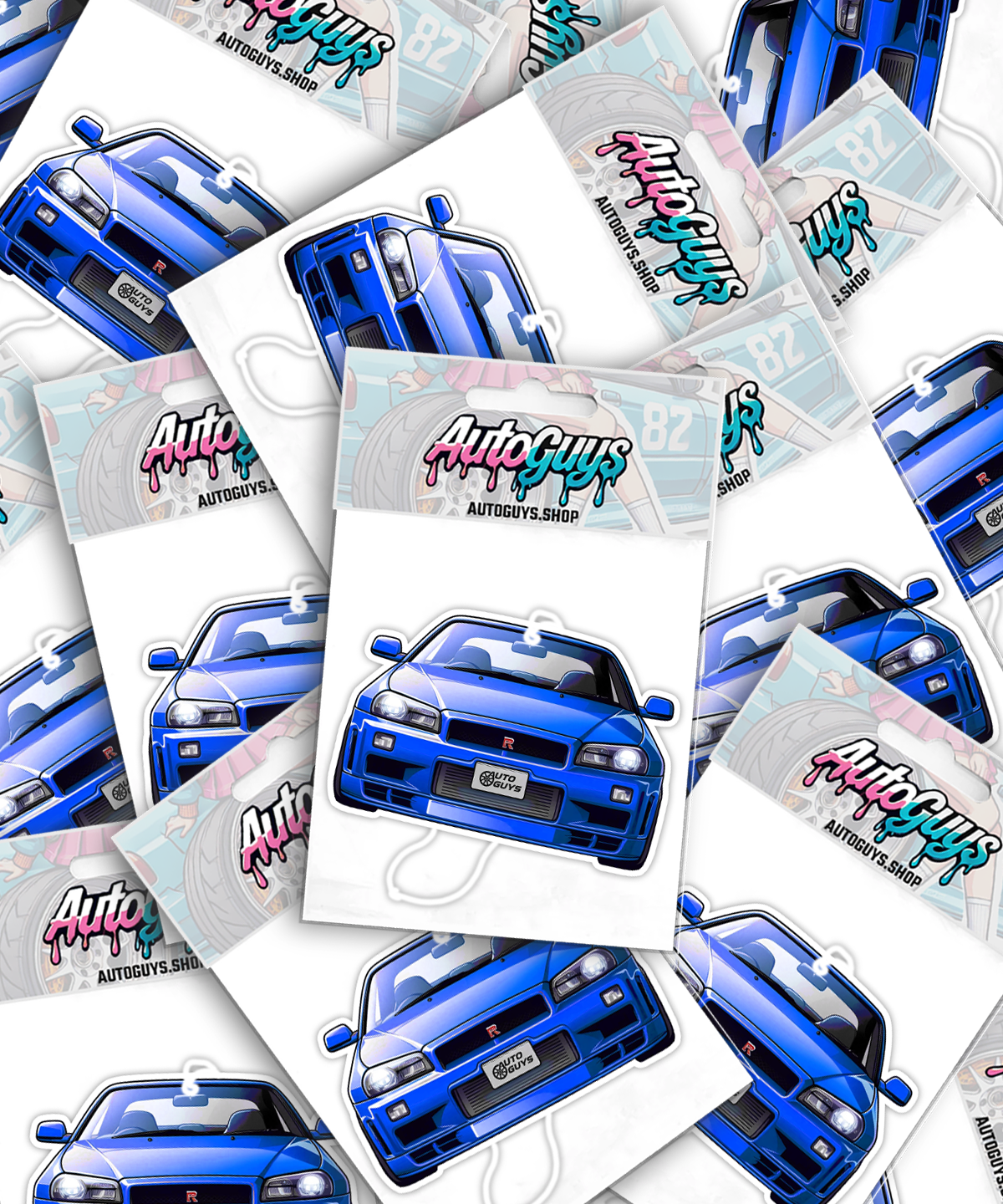 Iconic Blue R34 Air Freshener