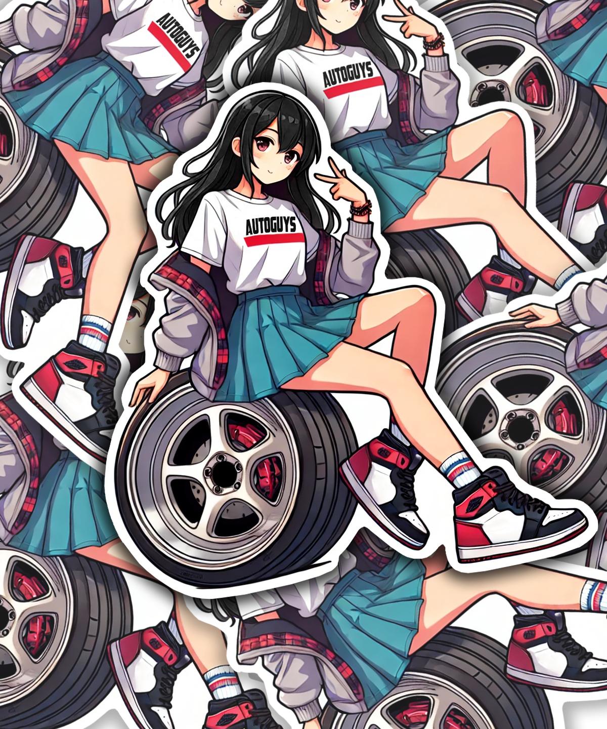 AutoGuys “Waifu on Wheels” Stickers
