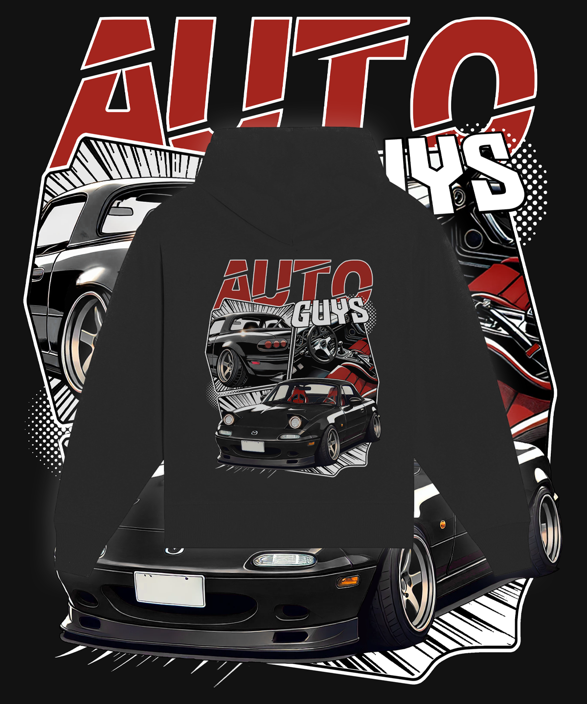 Touge Spirit MX-5 Oversized Hoodie