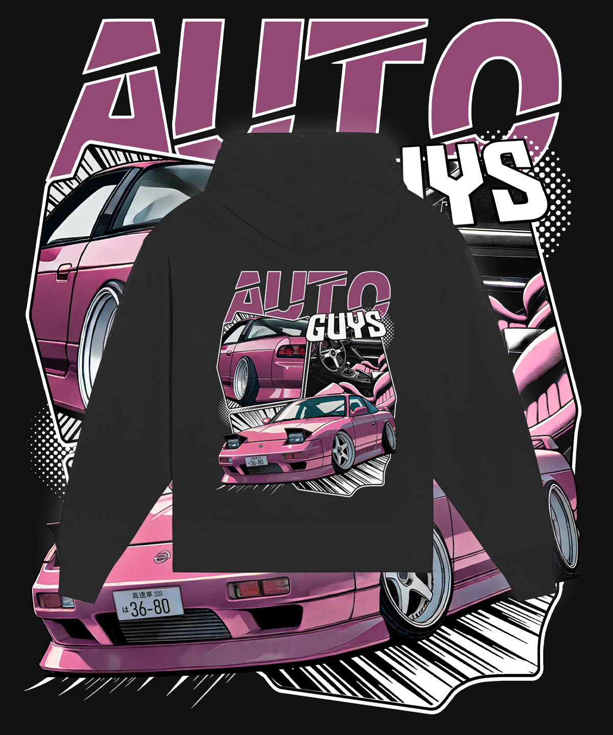 Night Runner 240SX Oversized Hoodie